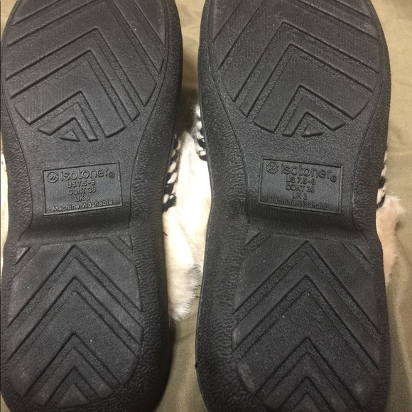 Isotoner  Slipper Shoes With FAUX FUR - Picture 6 of 8